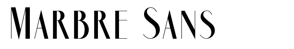 Marbre Sans font