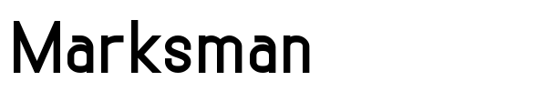 Marksman font