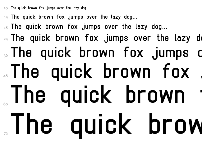 Marksman font waterfall