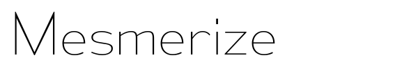 Mesmerize font