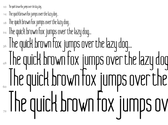 Nue font waterfall