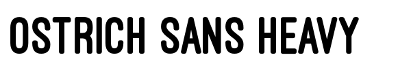 Ostrich Sans Heavy font