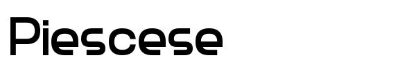 Piescese font