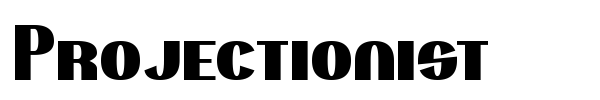 Projectionist font