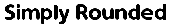 Simply Rounded font