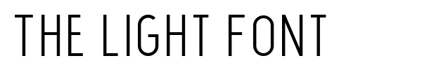 The Light Font font