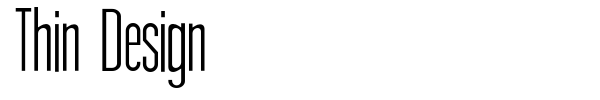 Thin Design font