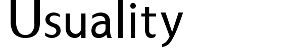 Usuality font