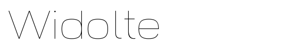 Widolte font