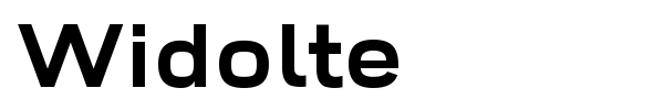 Widolte font preview