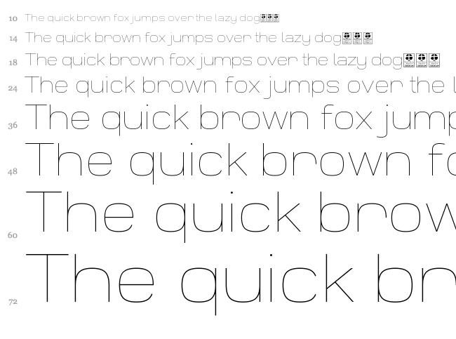 Widolte font waterfall