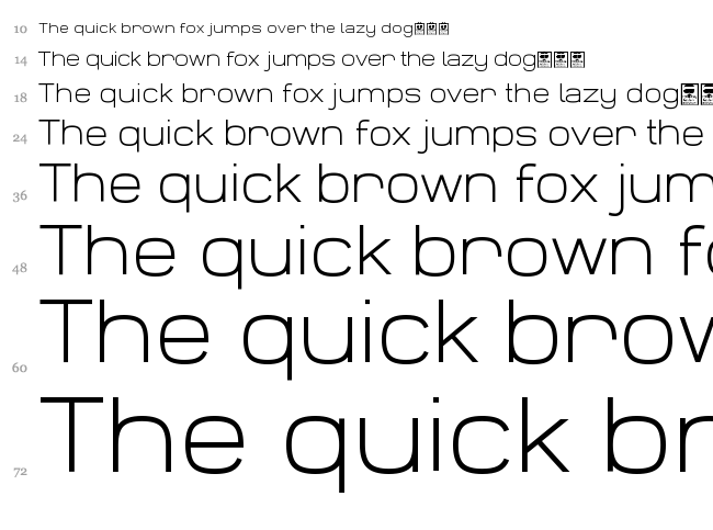 Widolte font waterfall