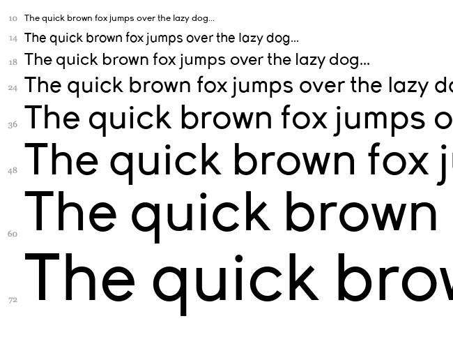 Young font waterfall