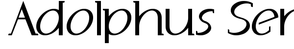 Adolphus Serif font