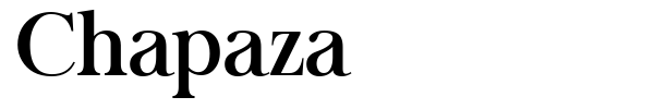 Chapaza font preview