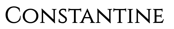 Constantine font