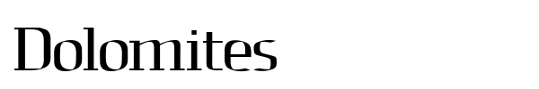 Dolomites font preview