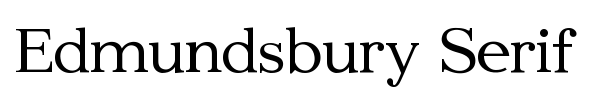 Edmundsbury Serif font