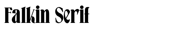 Falkin Serif font preview