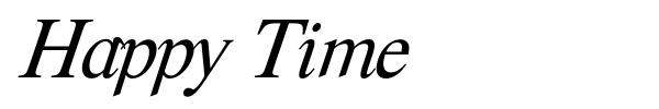 Happy Time font preview