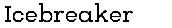 Icebreaker font
