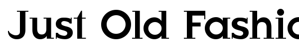 Just Old Fashion font