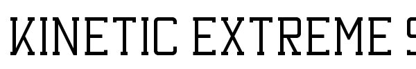 Kinetic Extreme Solid font