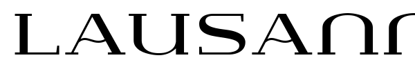Lausanne font