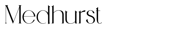 Medhurst font