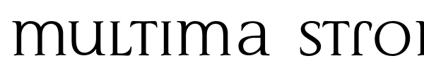 Multima Strong font