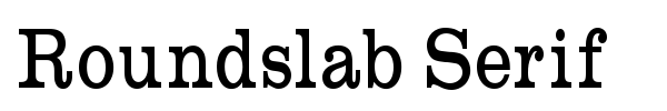 Roundslab Serif font