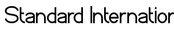 Standard International font