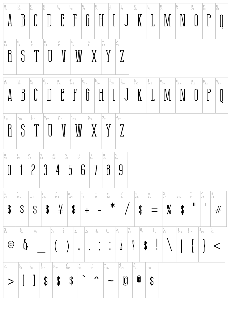Thin Grotesk Serif font , Basic - Serif fonts - Fontzzz.com