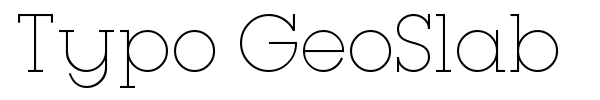 Typo GeoSlab font