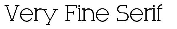 Very Fine Serif font