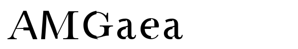 AMGaea font