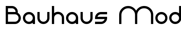 Bauhaus Modern font