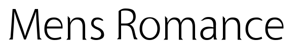 Mens Romance font