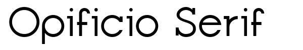 Opificio Serif font preview