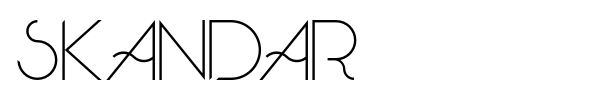 Skandar font