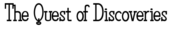 The Quest of Discoveries font
