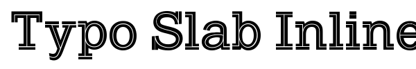Typo Slab Inline font