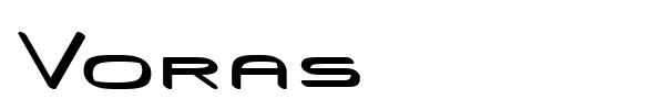 Voras font preview