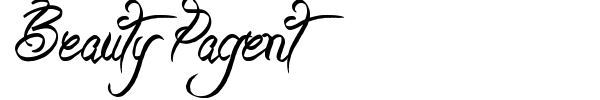 Beauty Pagent font