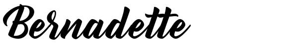 Bernadette font