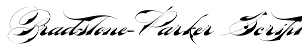 Bradstone-Parker Script font
