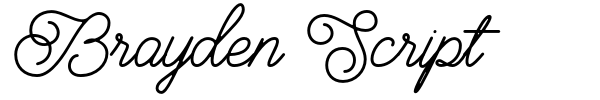 Brayden Script font