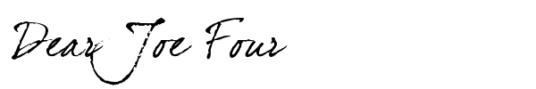 Dear Joe Four font