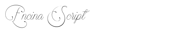 Encina Script font preview