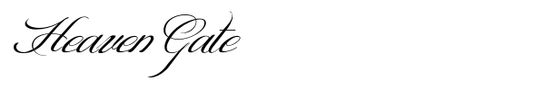 Heaven Gate font